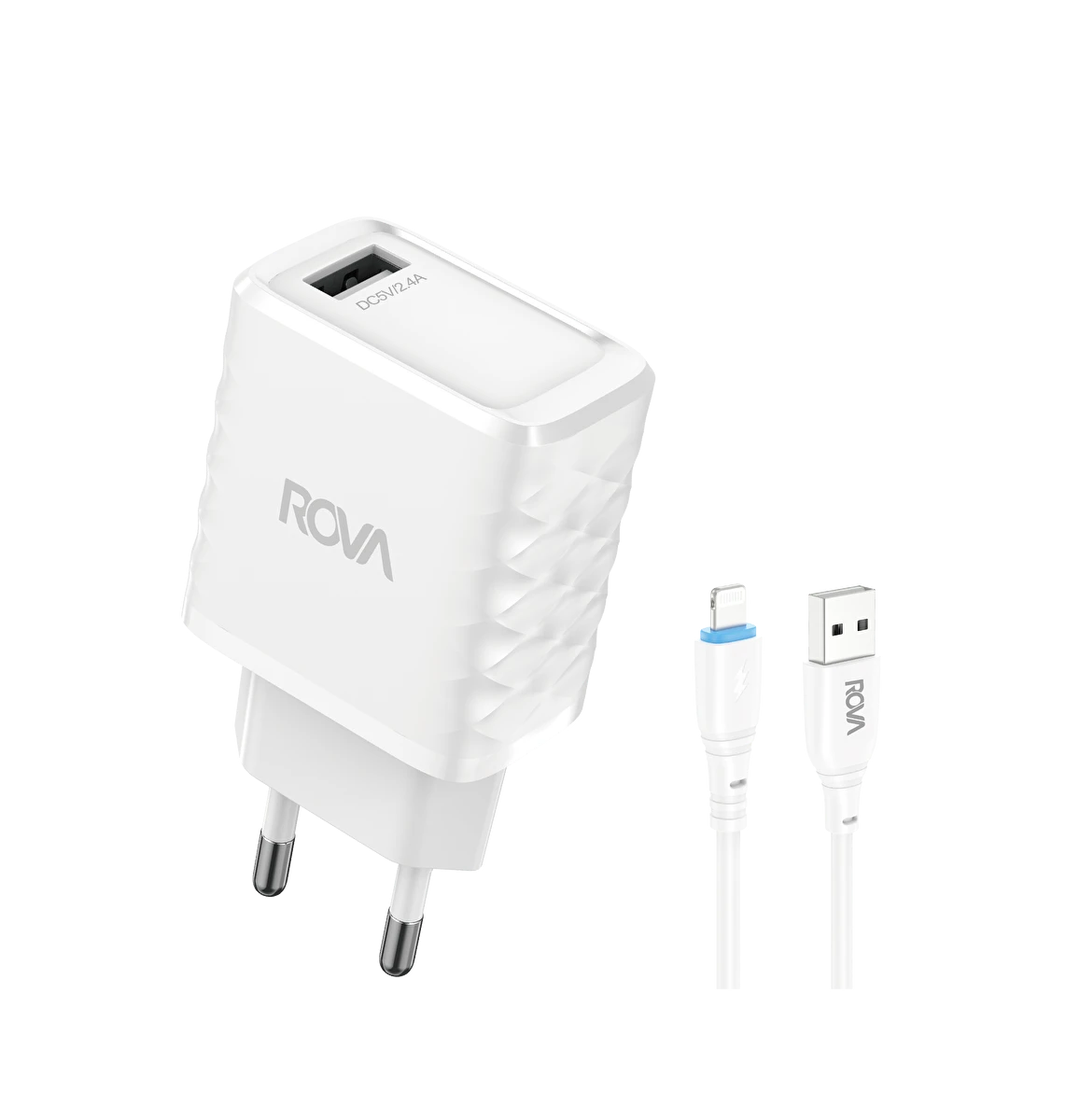 KVK TEKNİK SERVİS GARANTİLİ (1YIL) iPHONE Rova SB114L 12W HIZLI ŞARJ SETİ