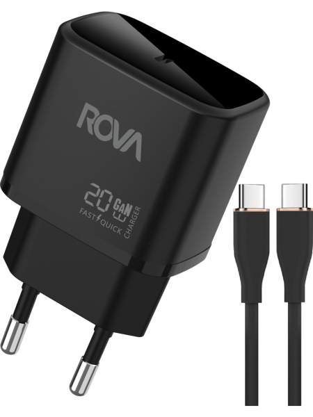 KVK TEKNİK SERVİS GARANTİLİ(1YIL) TYPE-C HIZLI ŞARJ SETİ ROVA SB122T 20W 