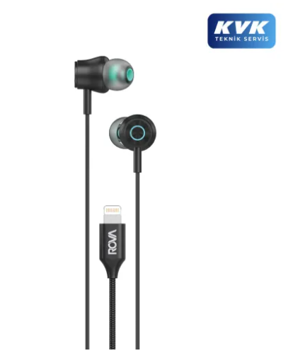 KVK TEKNİK SERVİS GARANTİLİ(1YIL) Rova BKG514L Lighting Kablolu Kulaklık 