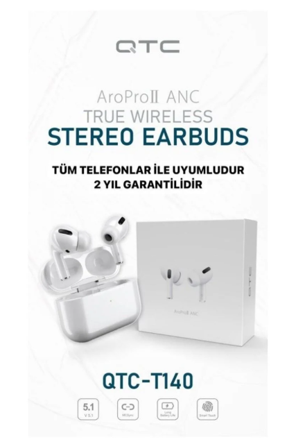 QTC LİNKTECH QTC - T140 PRO 2 WİRELESS KABLOSUZ BLUETOOTH KULAKLIK